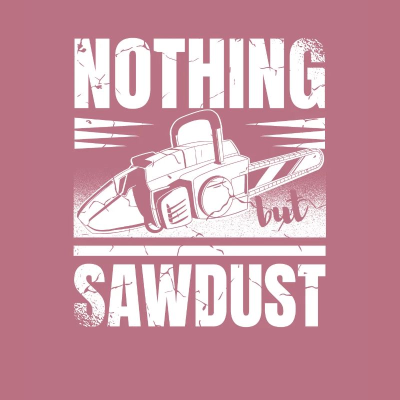 Nothing but sawdust tree surgeon chainsaw