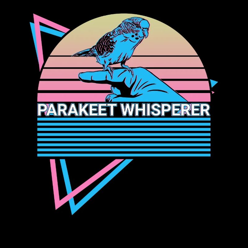Budgie Parakeet Retro
