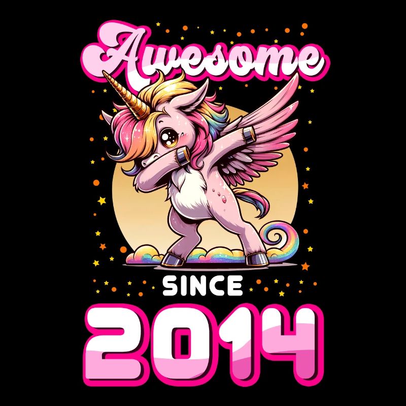 Einhorn Geburtstag Awesome since 2014