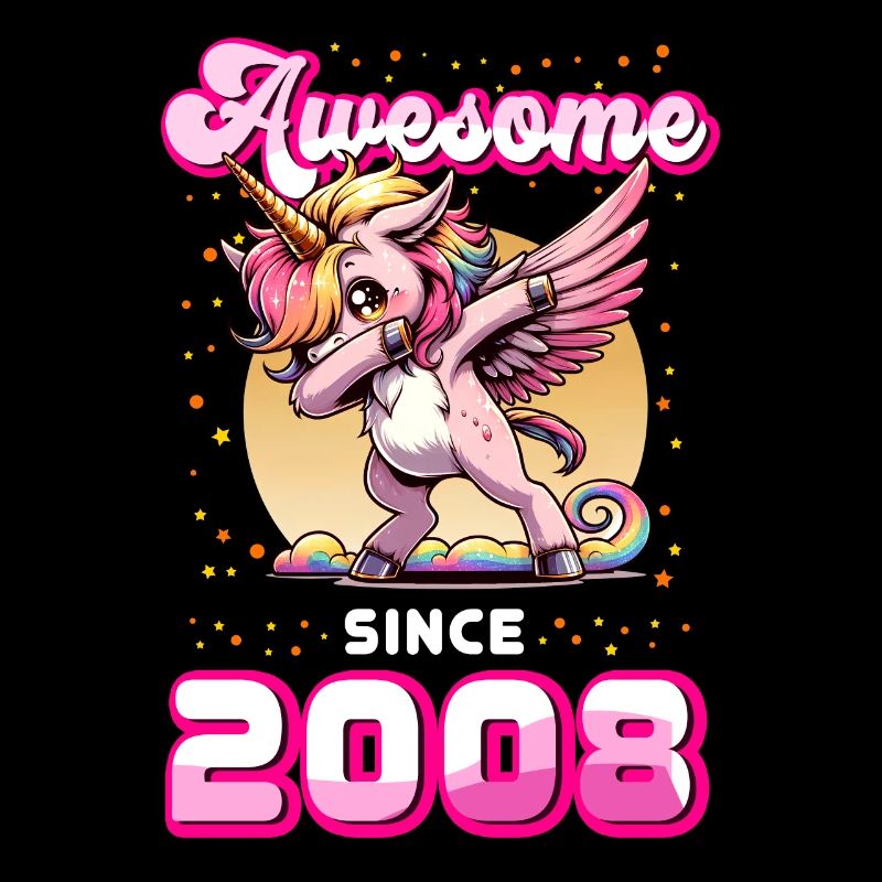 Einhorn Geburtstag Awesome since 2008
