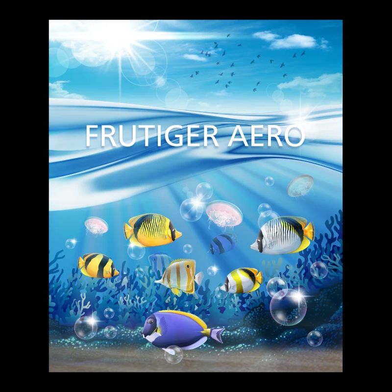 Frutiger Aero Aesthetic Tech Ocean Underwater Fish
