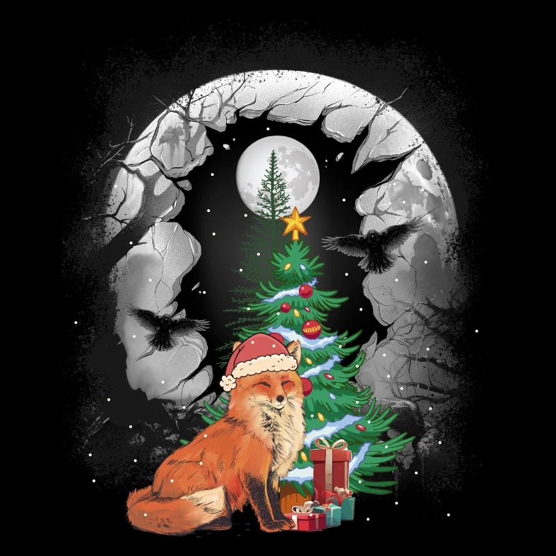 Forest Fox Christmas Christmas Tree Foxes Child
