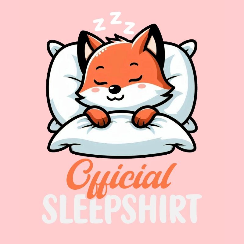 Official Sleeper Fox Cute Funny Lazy