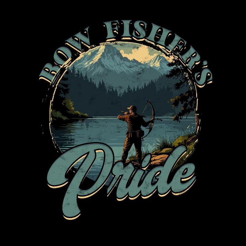 Bogenfischer Bogenfischen Bow Fishing Pride