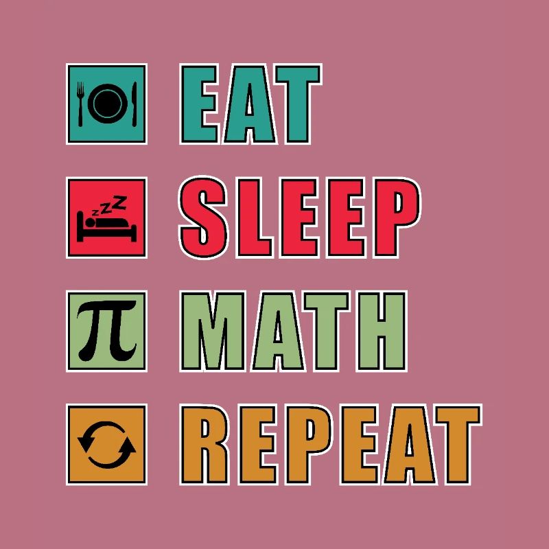 Math Quote Eat Sleep Math Repeat Funny Math
