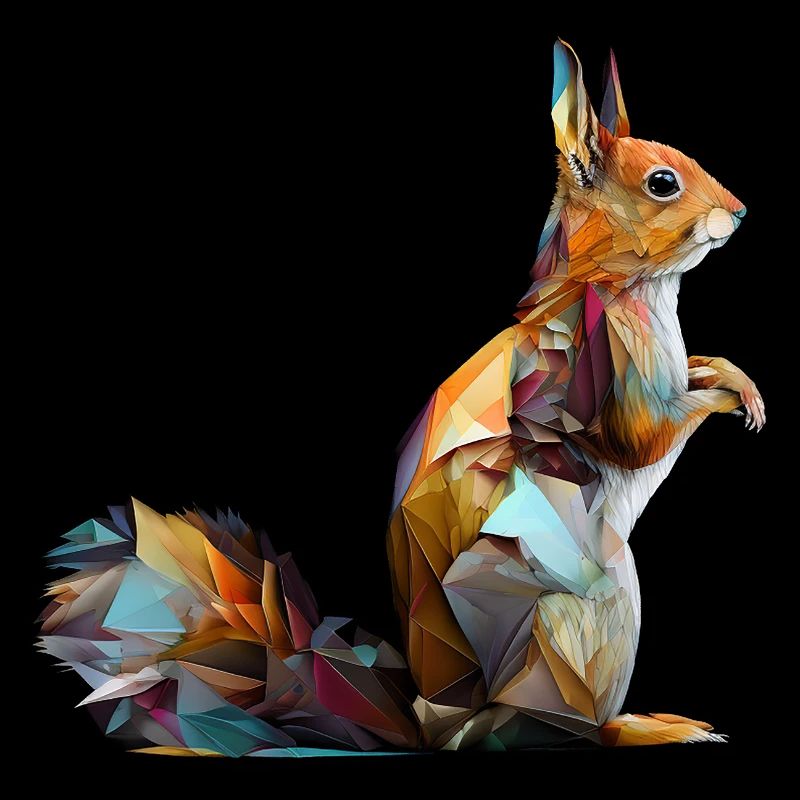 Squirrel Forest Animals Animals Gift Art Tiermo