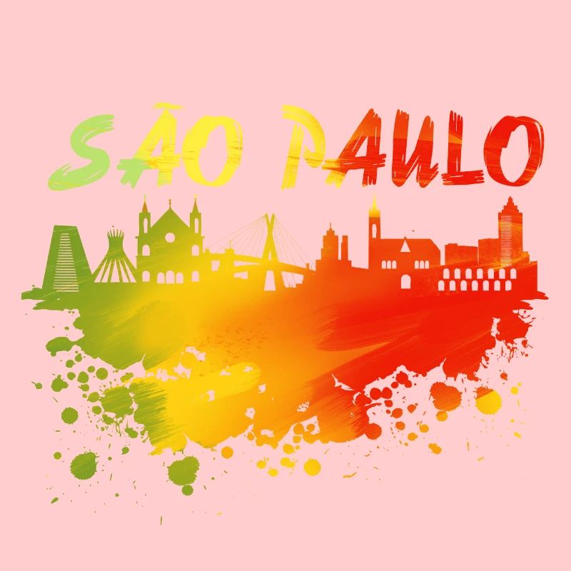 Sao Paulo Farben Skyline