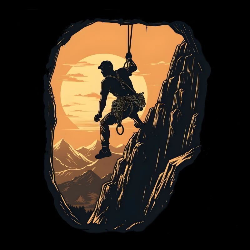 Klettern, Climbing In Den Bergen