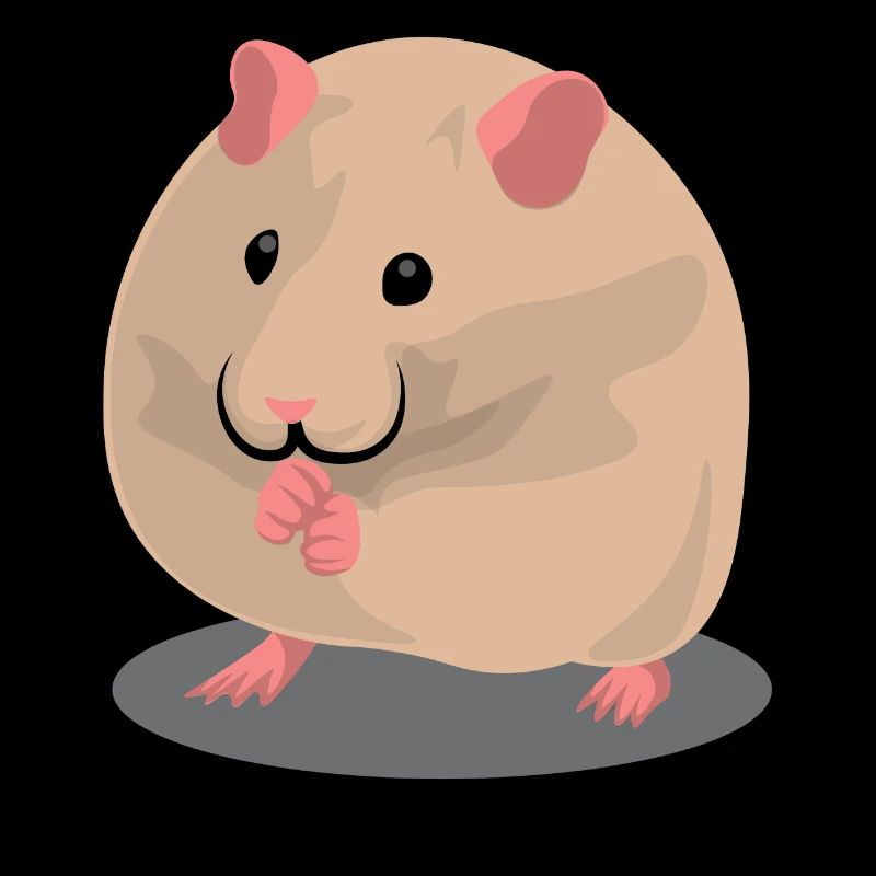 Hamster brun mignon
