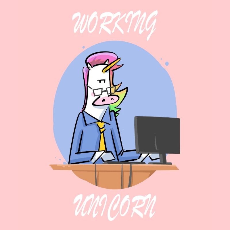 Workaholic Einhorn