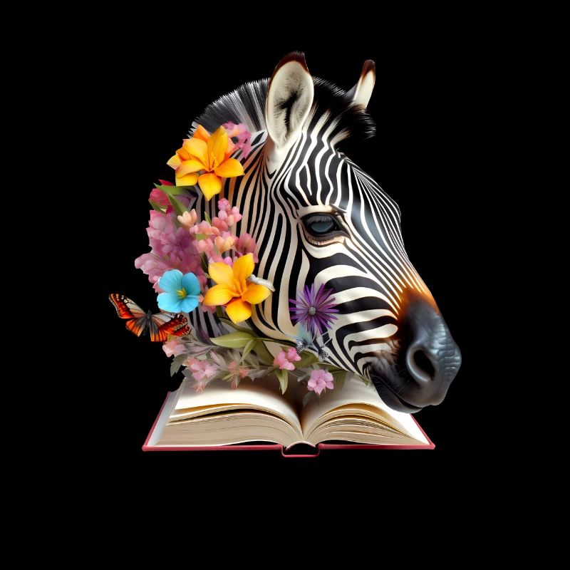 Zebra Lesen Buch