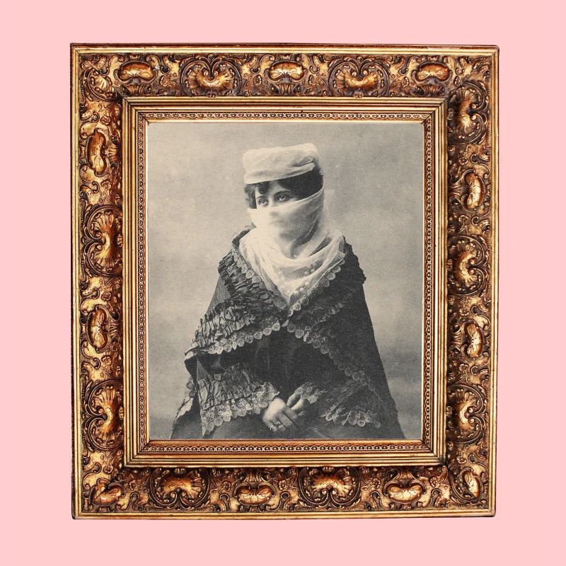 Dame de harem Empire ottoman sur carte postale