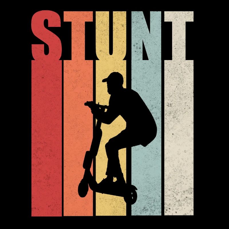 Stunt Scooter Roller Rollerfahrer Geschenk