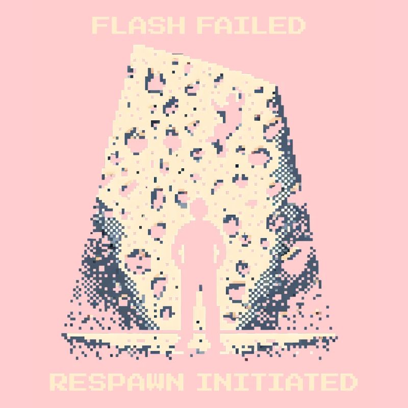Echec de la mémoire Flash | Bloc Pixel Art Crash Pad