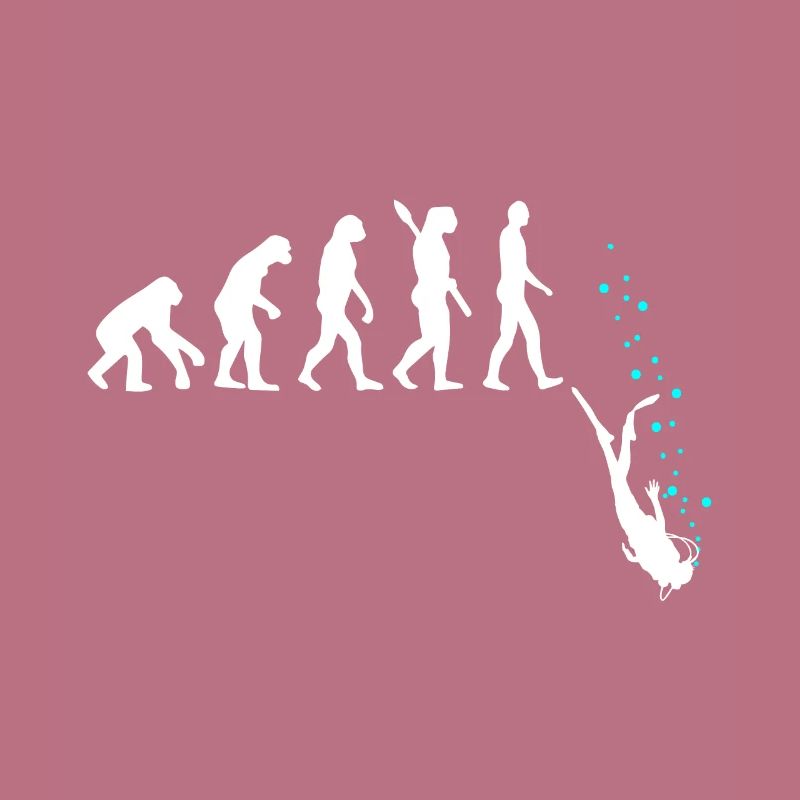 Tauchen Evolution Taucher Lustig Geschenk