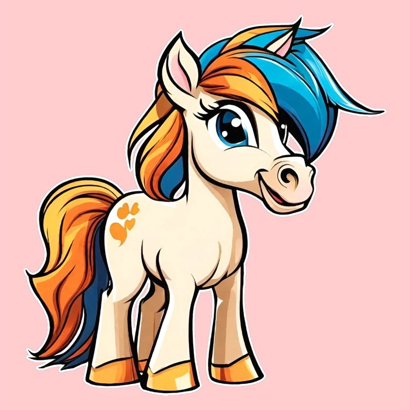 Niedliches kleines Pony Pferd