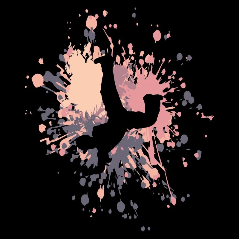 Éclaboussure de couleur de breakdance