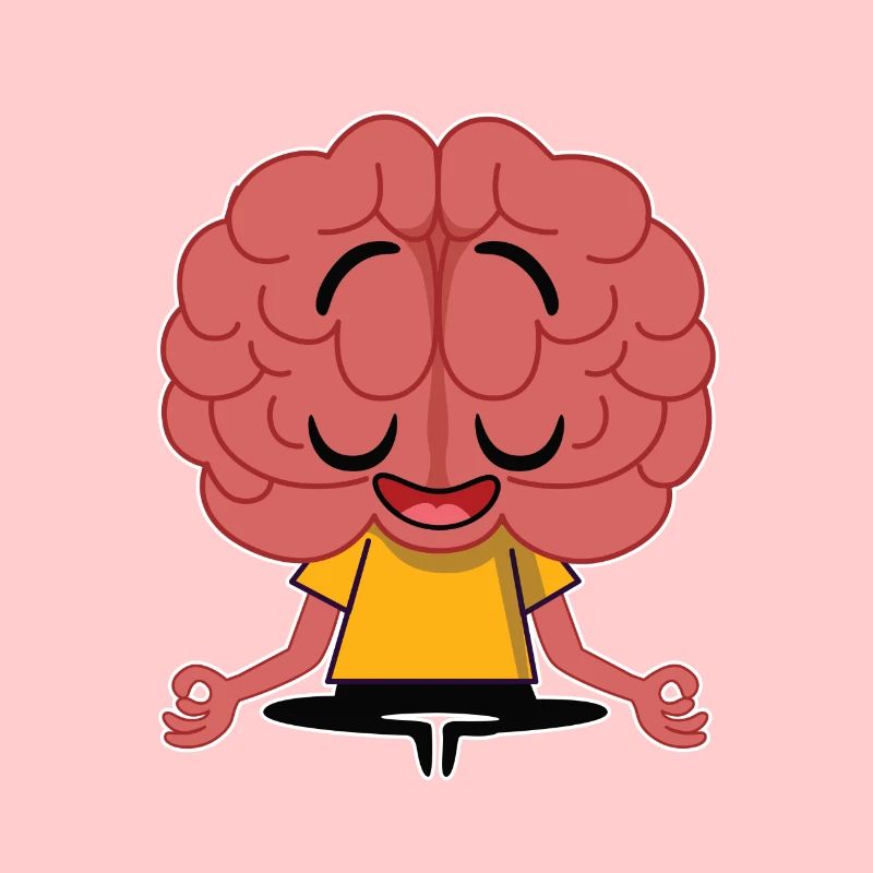 Brain meditation - Premium Design