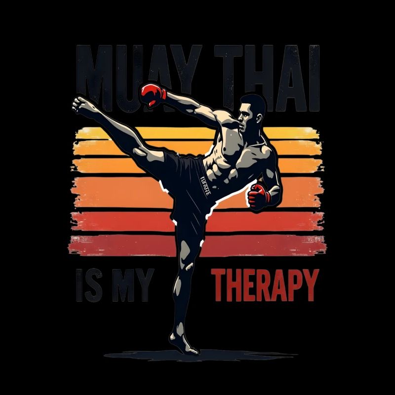Drôle Muay Thai Boxe Muay Thai
