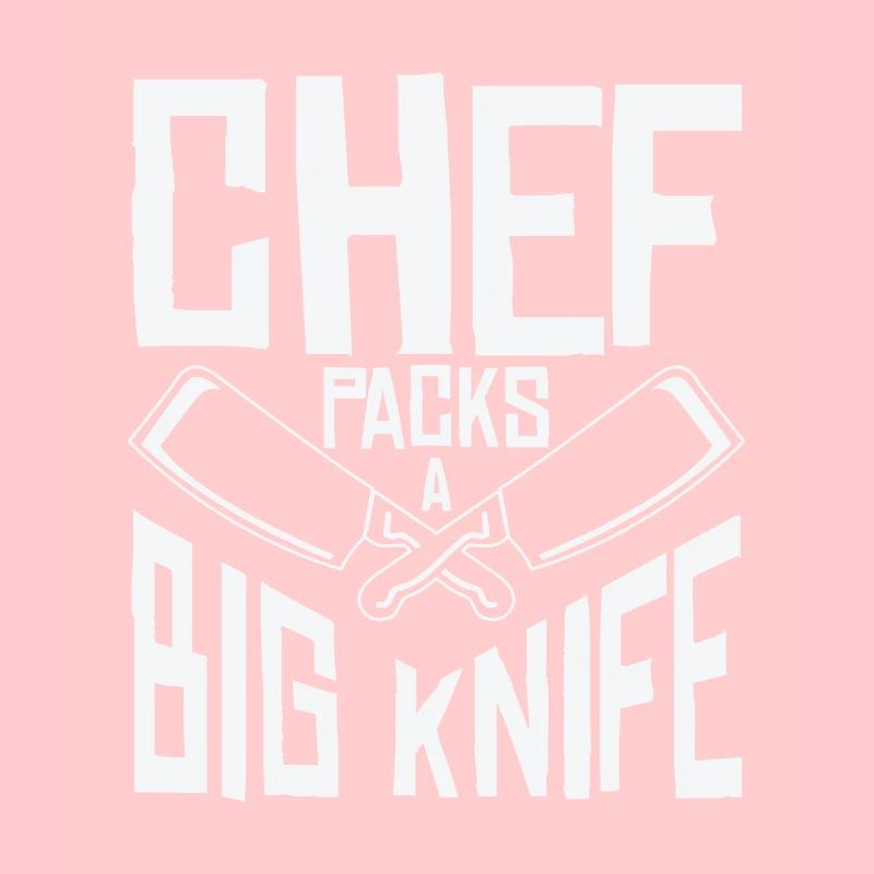 Chefkoch Großes Messer Schneiden Kochen Mahlzeiten