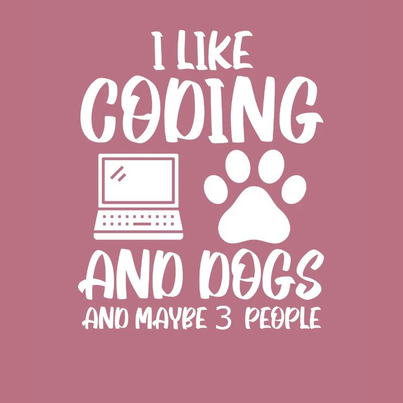 Coding und Hunde Programmierer Coder Entwickler