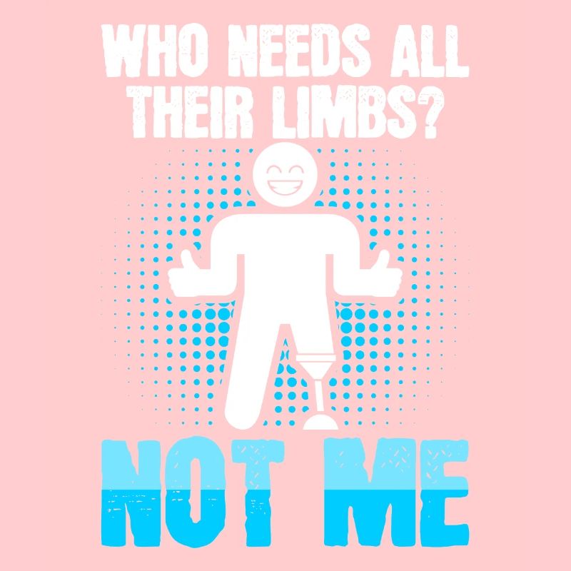 Amputee, the limb needs prosthesis with