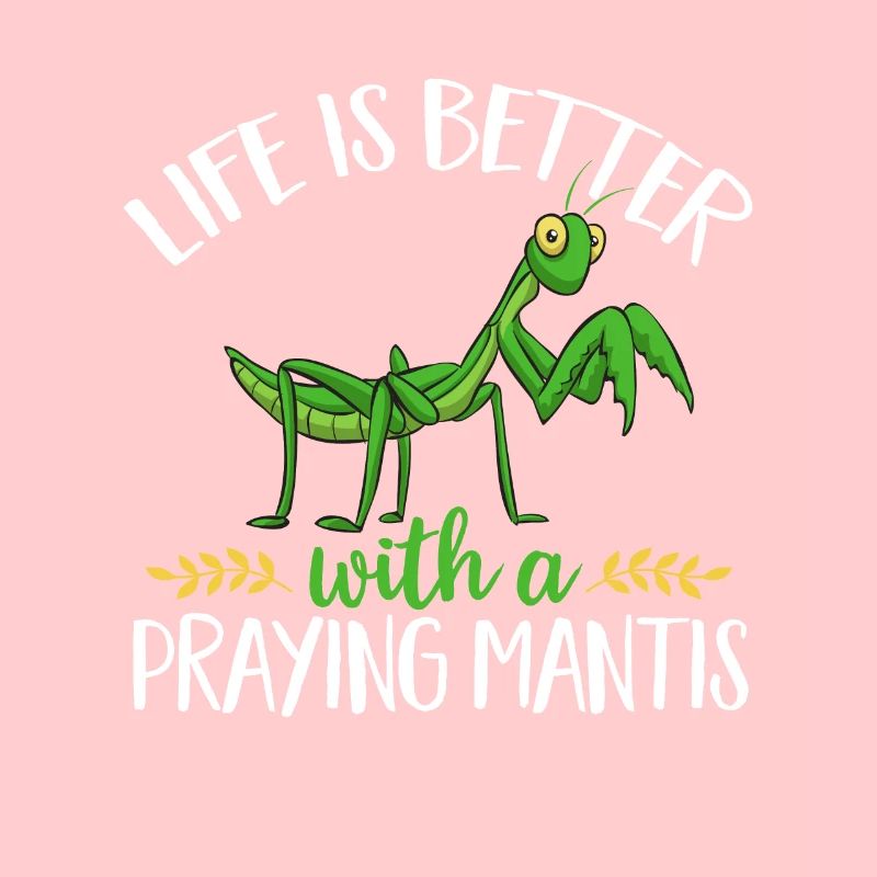 Praying mantis, insect collector, entomologist