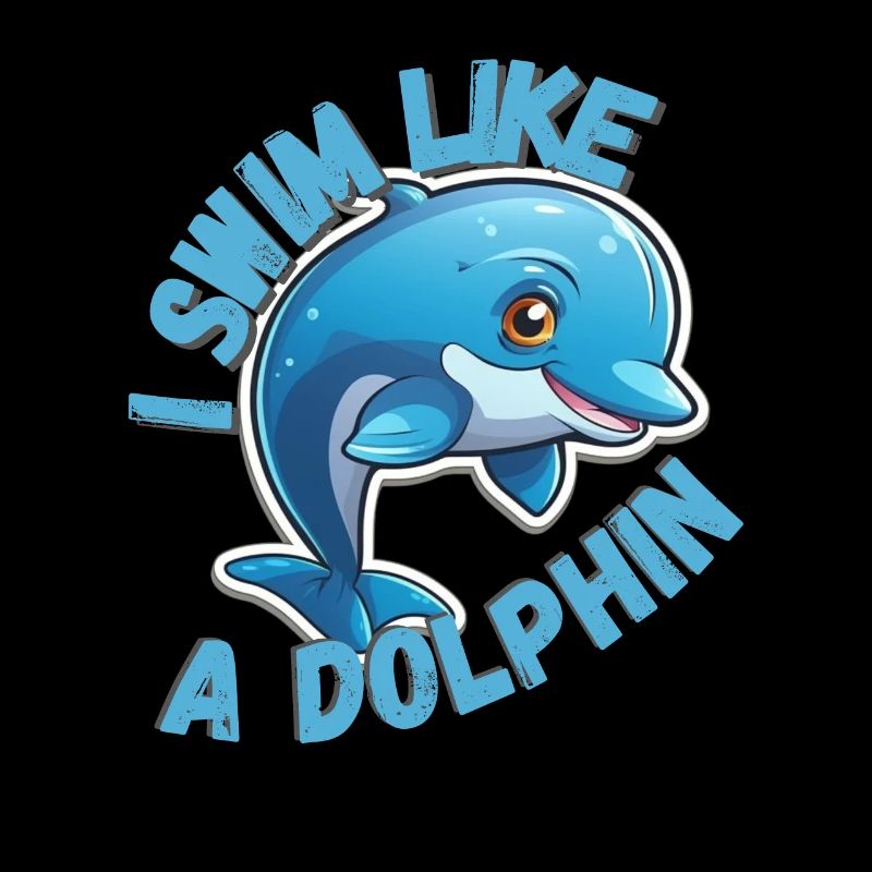 Schwimm wie ein Delphin