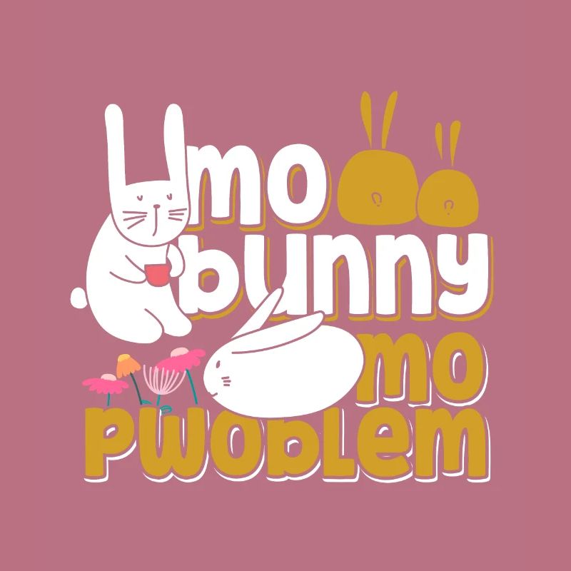 No hare no problem rabbit animal gift