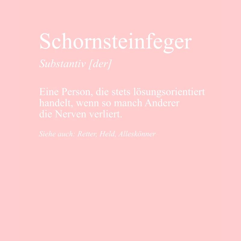Schornsteinfeger Kaminkehrer Glück Geschenkidee