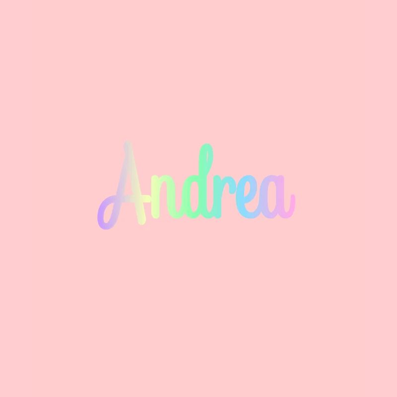 ANDREA Rainbow Cursive minimaliste