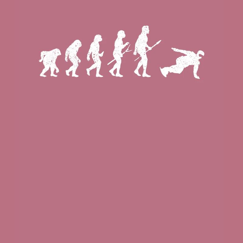 Snowboard Evolution des Menschen Lustig Snowboarde