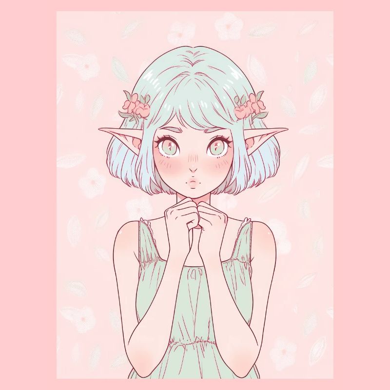 Anime, Mädchen, Geschenk