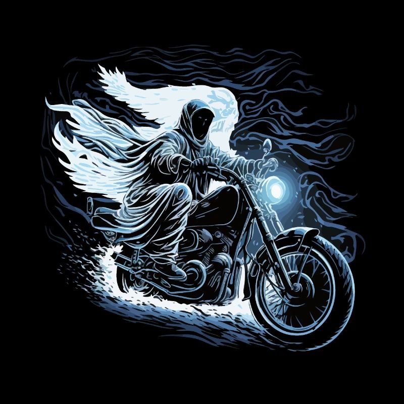 Horror Motorrad Geist