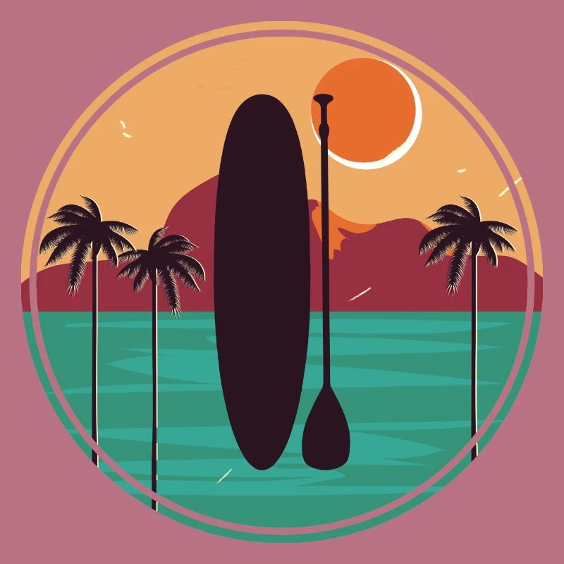 Vintage SUP Stand Up Paddle | Summer Vacation Suns