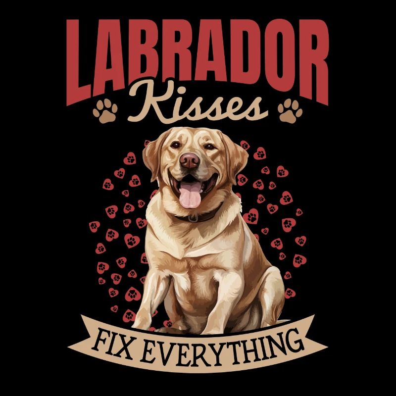 Labrador Retriever Dog Breed kisses Fix everything