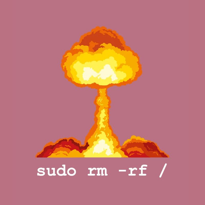 Linux Funny Linux Command Sudo RM RF für Männer