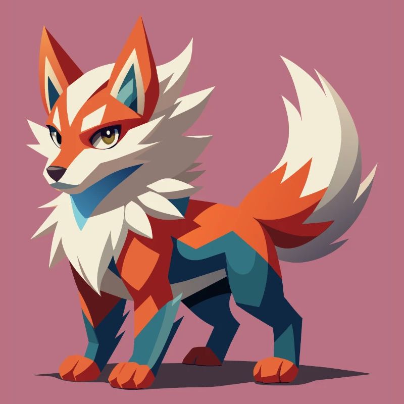 Grimmiger Fantasy-Wolf