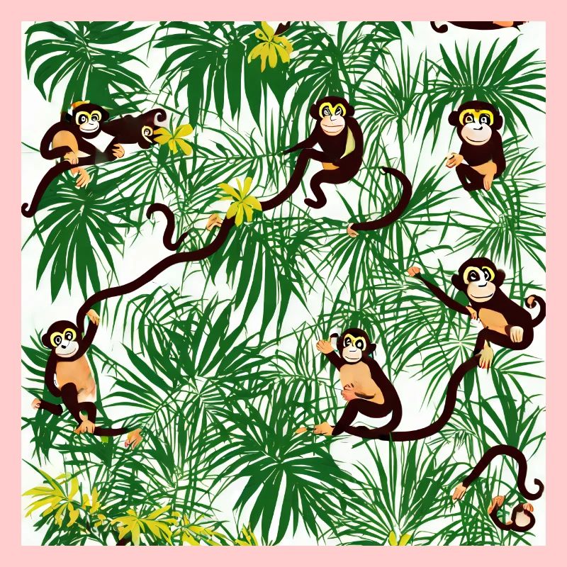 Singe dans la forêt tropicale humide