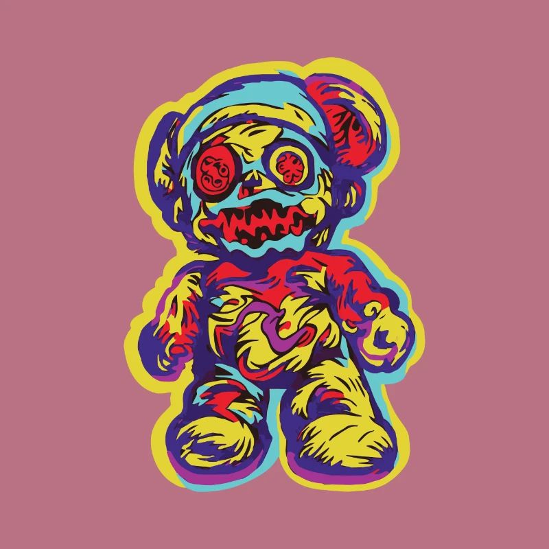 Horreur Effrayant Ours Halloween Poltergeist Ours