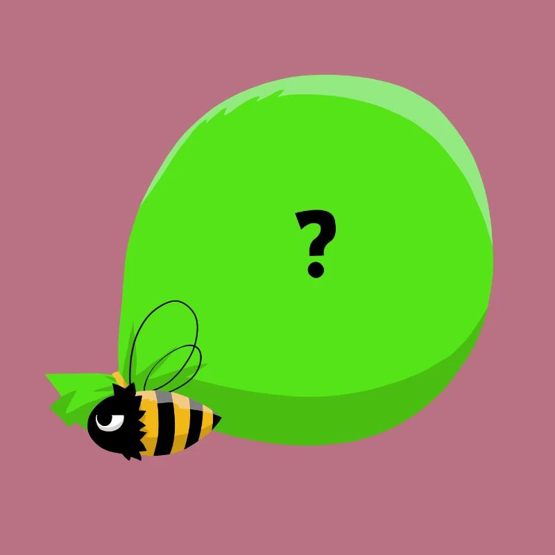 Bee & big mysterious bag