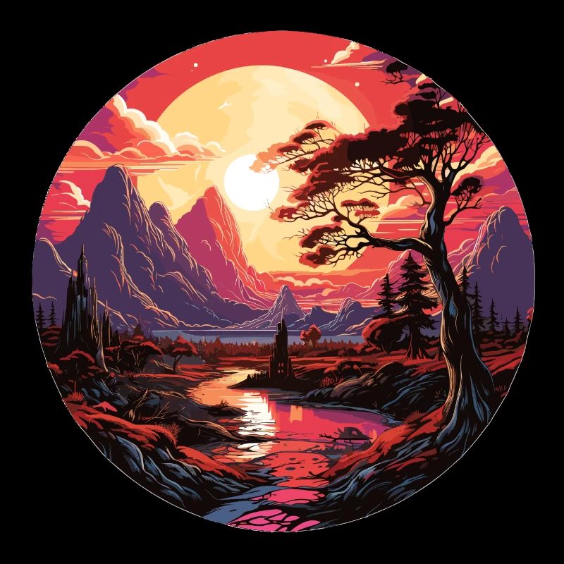 Landschaft - Illustration