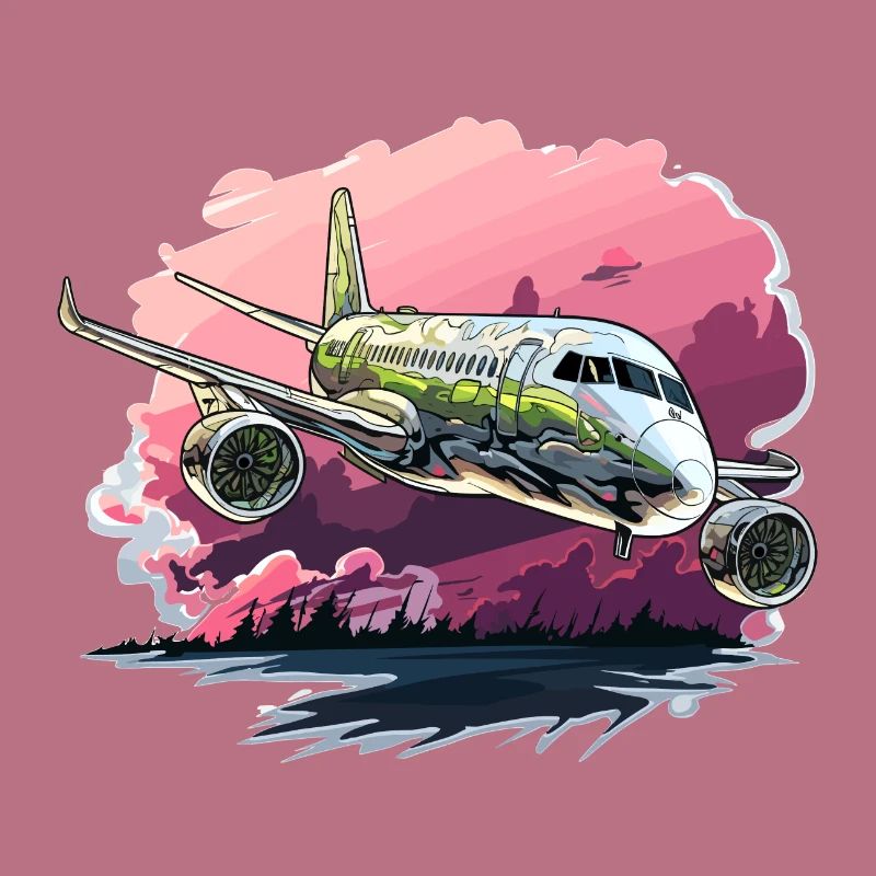 Flugzeug - Illustration