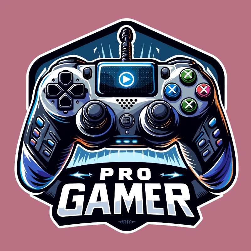 Pro Gamer - Controller Illustration