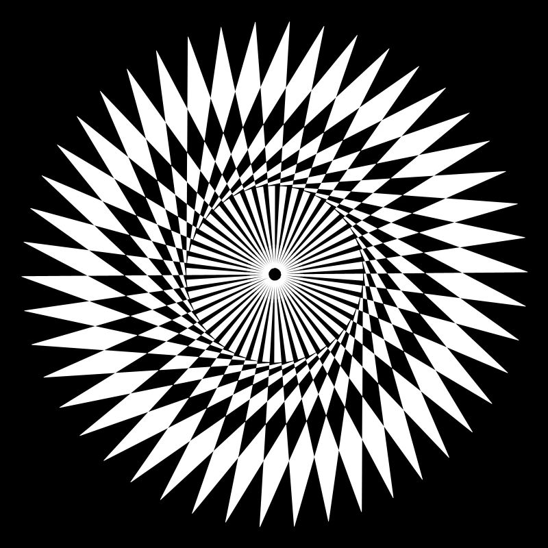 Zackenstern illusion Vectorgraphic