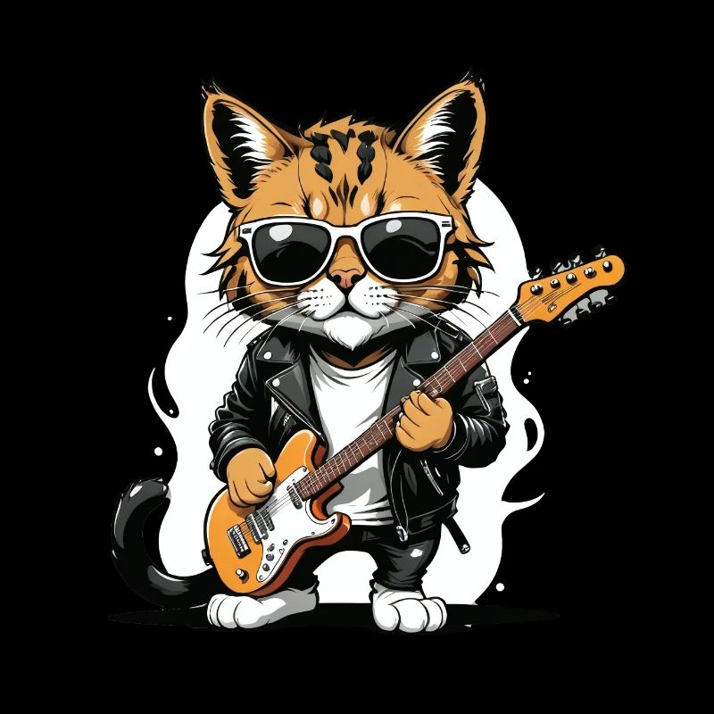Cat Rocker Katze HardRock Geschenk