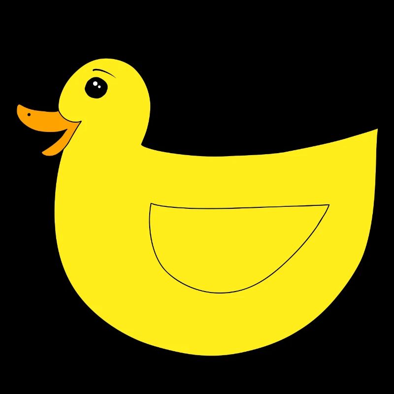 Cute and happy duck