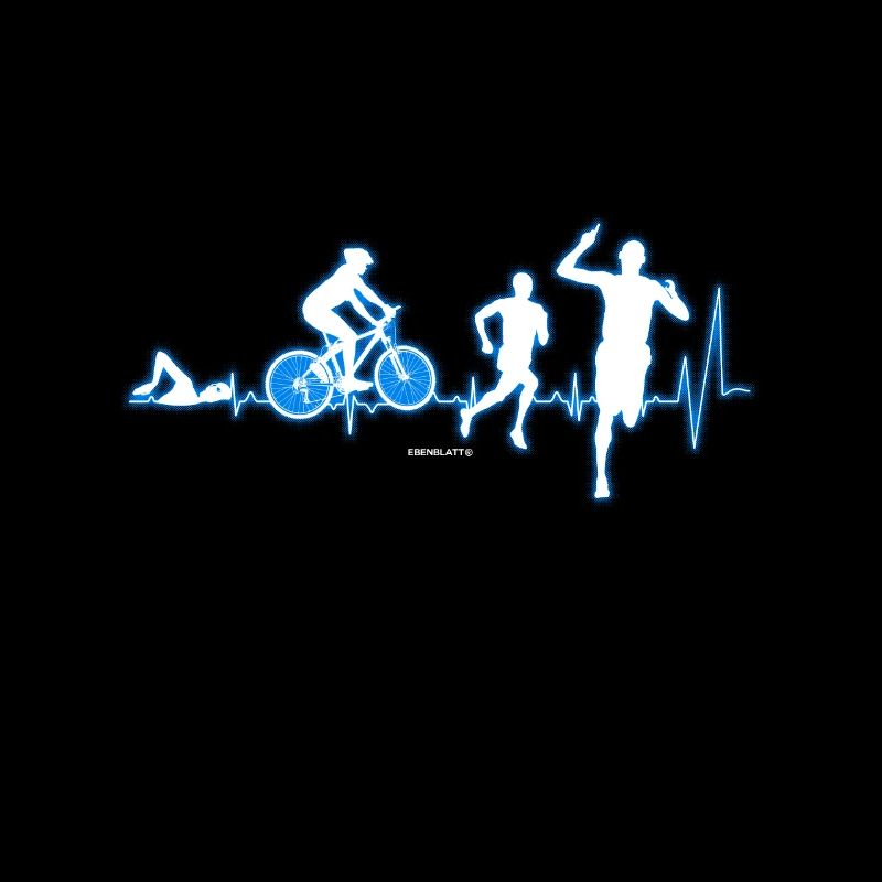 Herzschlag Triathlon Triathlet Geschenk