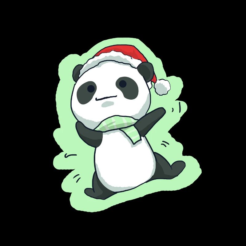Panda Christmas Panda bear Noël mignon