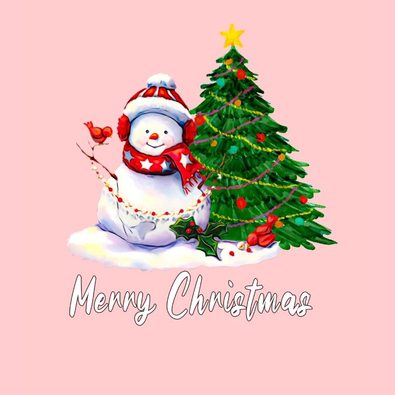 Frohe Weihnachten - Schneemann